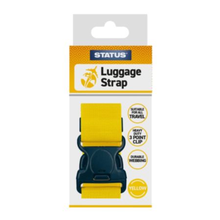 STATUS® No Lock Luggage Strap (Yellow)