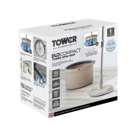 Tower Duo Compact Spin Mop