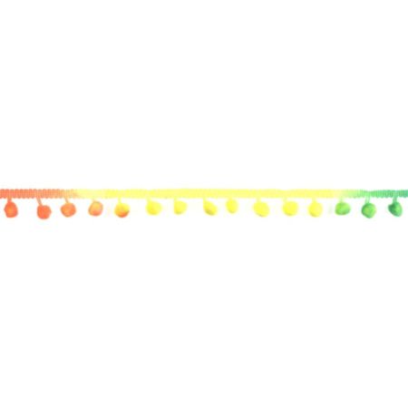 Pom Pom Trim | 20m x 25mm - Neon