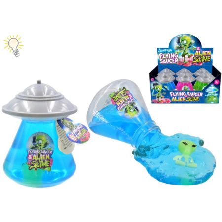 Alien Slime With Light Up Flying Saucer - 190g (Assorted)