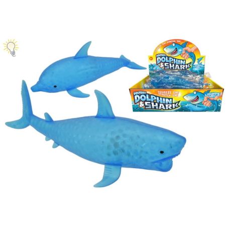 Light Up Squishy Dolphin/ Shark (Assorted)