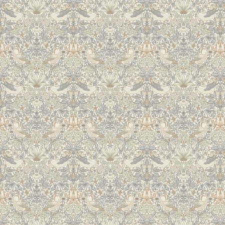William Morris Strawbery Thief Natural Fabric