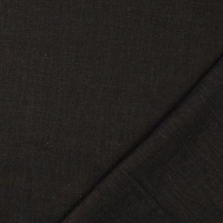 Black 100% Linen Fabric