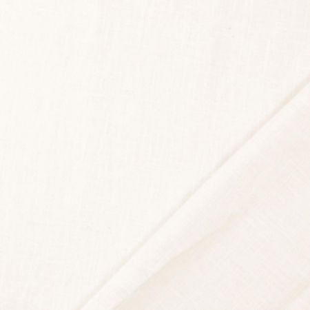 White 100% Linen Fabric
