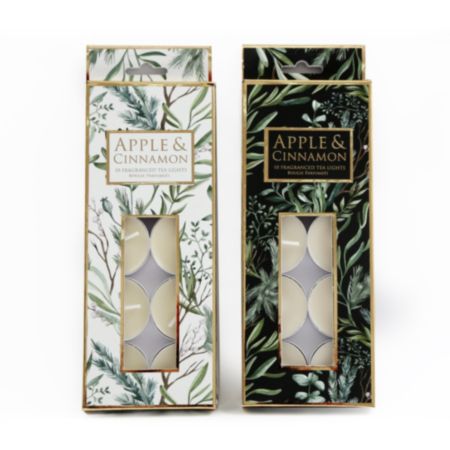Christmas Apple and Cinnamon Tealights - Assorted (10 Pack)
