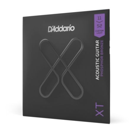 D'Addario XTAPB1152 | XT Phosphor Bronze Acoustic Guitar Strings - Custom Light (11-52)