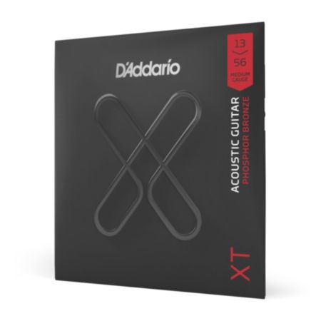 D'Addario XTAPB1356 | XT Phosphor Bronze Acoustic Guitar Strings - Medium (13-56)