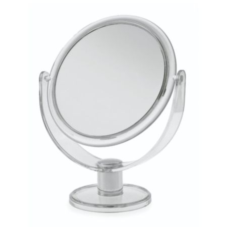 Plastic Round Large Mirror - Clear (19.2 x 24 x 13cm)
