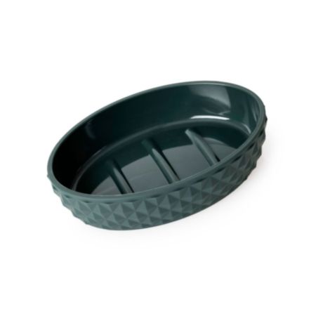 Figaro Soap Dish - Pine Green (14 x 3 x 10cm)