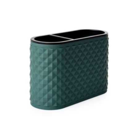 Figaro Toothbrush Tidy - Pine Green (13.7 x 5.4 x 4.9cm)