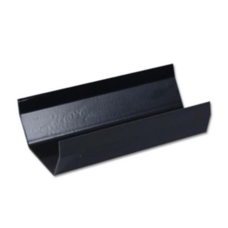 FloPlast Black Square Gutter - 114mm x 4m (RGS4B)