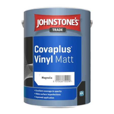 Johnstone's Trade Covaplus Vinyl Matt Paint Magnolia 5L