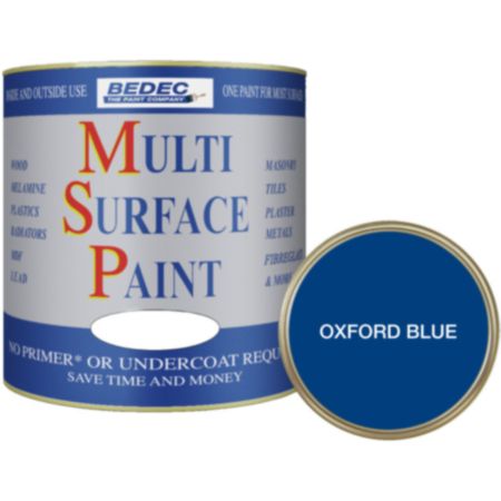 Bedec Multi Surface Paint Soft Gloss Oxford Blue 250ml