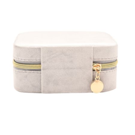 Sophia® Classic Velvet Jewellery Box - Silver