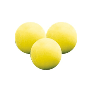 Longridge Yellow Foam Practice Ball  6 Pack