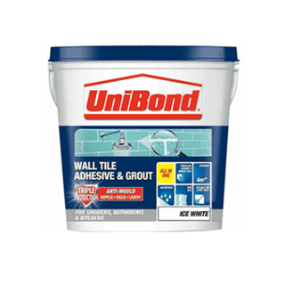 Unibond Wall Tile Adhesive Ready Mix - Ice White 6.4kg 12.8kg £12.99 to £19.69