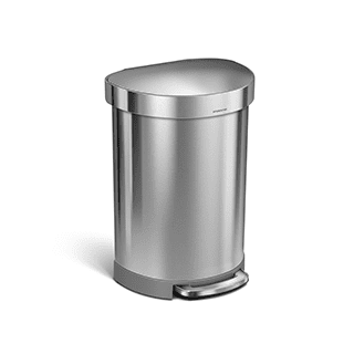 Simple Human Stainless Steel Touch Recycling Bin 2 x 24L