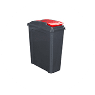 Wham Slim recycle bin 25L Red £6.29 Icon