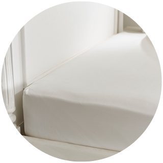 400 TC Fitted Sheet White Sgle