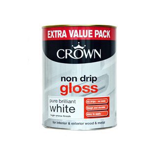 Crown Non Drip Gloss Brilliant White 1.25L