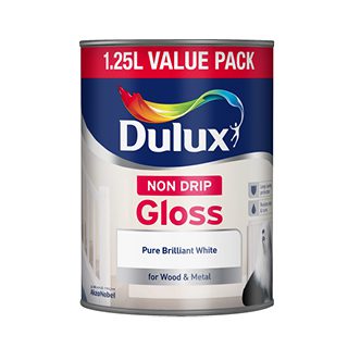 Dulux Non Drip Gloss Brilliant White 1.25L