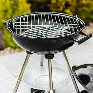 Portable Camping Gas BBQ with lava rock Icon