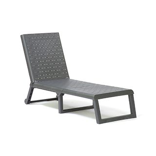 Sun lounger in Anthracite